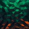 Geometric pattern featuring an abstract 3D low-poly design. Composed of triangular Royalty Free Stock Photo