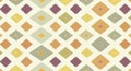 Geometric pattern featuring an arrangement of colored diamond shapes on a light Royalty Free Stock Photo