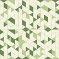 Geometric pattern featuring an arrangement of interlocking triangles and parallelograms in various Royalty Free Stock Photo