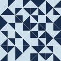 Geometric pattern featuring an arrangement of triangles in varying configuration Royalty Free Stock Photo