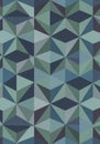Geometric pattern featuring an array of connected hexagonal and Royalty Free Stock Photo