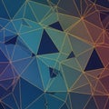 Geometric pattern featuring an array of interconnected triangle Royalty Free Stock Photo