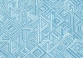 Geometric pattern featuring an array of interlocking shapes, predominantly squares and triangles, Royalty Free Stock Photo