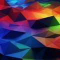 Geometric pattern featuring an array of overlapping triangles Royalty Free Stock Photo