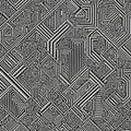 Geometric pattern featuring a complex network of interlocking lines and shap Royalty Free Stock Photo