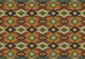 Geometric pattern featuring a diamond motif in earthy tones of green, brown, and Royalty Free Stock Photo