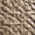 Geometric pattern featuring a grid of 3D pyramids and triangles, creating a textured, origami-like Royalty Free Stock Photo