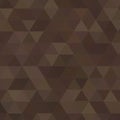 Geometric pattern featuring a grid of triangles in shades of brown. Royalty Free Stock Photo
