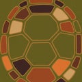 Geometric pattern featuring interconnected shapes resembling a torto Royalty Free Stock Photo