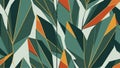 Geometric pattern featuring overlapping leaf like shapes in shades of Royalty Free Stock Photo