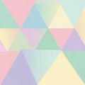Geometric pattern featuring overlapping triangles in pastel colors Royalty Free Stock Photo