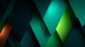 Geometric pattern featuring overlapping triangular shapes in shades of teal Royalty Free Stock Photo