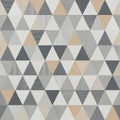 Geometric pattern featuring a repetitive arrangement of triangles in various shades of Royalty Free Stock Photo