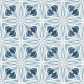 Geometric pattern featuring a repetitive design of square tiles with abstr Royalty Free Stock Photo