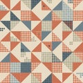 Geometric pattern featuring a repetitive design of triangles Royalty Free Stock Photo