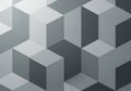Geometric pattern featuring a series of interconnected cubes Royalty Free Stock Photo