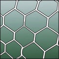 Geometric pattern featuring a series of interconnected hexagons Royalty Free Stock Photo