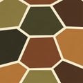 Geometric pattern featuring a series of interconnected polygons in earthy tones Royalty Free Stock Photo