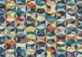 Geometric pattern featuring a series of Royalty Free Stock Photo