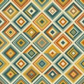 Geometric pattern featuring a series of nested diamond shapes in a repeating Royalty Free Stock Photo
