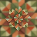 Geometric pattern featuring a symmetrical star-like Royalty Free Stock Photo
