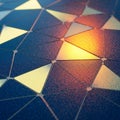 Geometric pattern featuring a tessellation of triangles. The surface appears textured Royalty Free Stock Photo