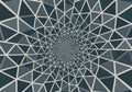 A geometric pattern forms a spiral-like Royalty Free Stock Photo