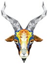 Geometric pattern goat. Vector illustration. Royalty Free Stock Photo
