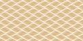 Geometric pattern with gold waves lines stylish texture Royalty Free Stock Photo