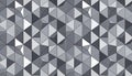 Geometric Pattern of Gray Triangles in Various Shades and Textures Royalty Free Stock Photo