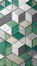 Geometric pattern with green gray textures abstract Royalty Free Stock Photo