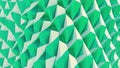 Geometric pattern of green and white folded paper shapes Royalty Free Stock Photo