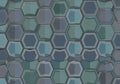 Geometric pattern with hexagonal shapes in Royalty Free Stock Photo