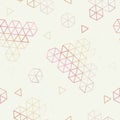 Geometric pattern of hexagons triangles