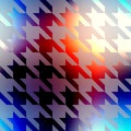 Geometric pattern of Hounds-tooth on blurred Royalty Free Stock Photo