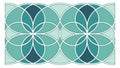 Geometric pattern of interconnected circular lines vector design Generative AI Royalty Free Stock Photo