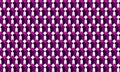Geometric pattern with interlocking shapes in magenta, purple, and white. Royalty Free Stock Photo