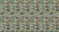Geometric pattern with interlocking triangles and rectangles in a seamless Royalty Free Stock Photo