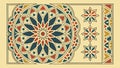 Geometric pattern with intricate symmetrical and repeating elements vector design Generative AI Royalty Free Stock Photo