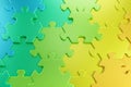 Geometric Pattern of a Jigsaw Puzzle