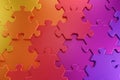 Geometric Pattern of a Jigsaw Puzzle Royalty Free Stock Photo