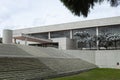 Geometric pattern of a Julio Mario Santo Domingo Public Library Royalty Free Stock Photo