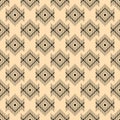 A geometric pattern of lozenges on a beige background.. Royalty Free Stock Photo