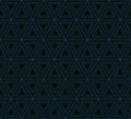 Geometric pattern of nested triangles.