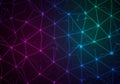 Geometric pattern with a network of interconnected lines and nodes, creating a web- Royalty Free Stock Photo