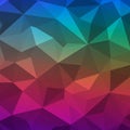 Geometric pattern with overlapping triangles in a gradient color scheme. The design Royalty Free Stock Photo