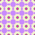 Geometric pattern with purple octagons Royalty Free Stock Photo