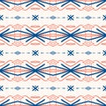 Geometric pattern with Scandinavian ethnic motifs