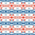 Geometric pattern with Scandinavian ethnic motifs