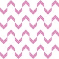 Geometric pattern seamless chevron pink white